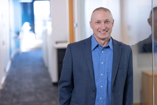 portrait of a smiling person in business attire